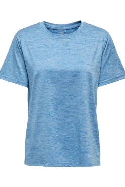New Only Play T-Shirt Onpari Ss Loose Train Blissful Blue