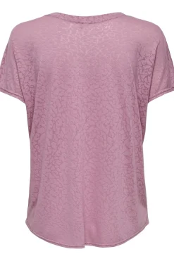 New Only Play T-Shirt Onpaub-Bia On Ss Bat Curved Bn Tee Lilas