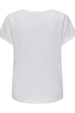 Discount Only Play T-Shirt Onpaub-Sky Life Ss Bat Loose Jrs Tee X White