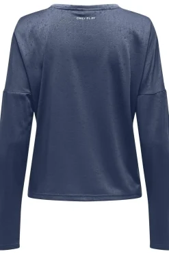 Online Only Play T-Shirt Onpjue-Mie On Ls Reg Nd Top Vintage Indigo