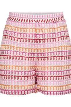 Fashion Only Short Dina Lifde Crochet White Swan Detail: Multi