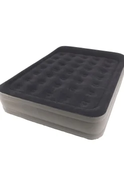 Discount Outwell Luchtbed Superior Double With Built In Pump Mid Grey/Off White