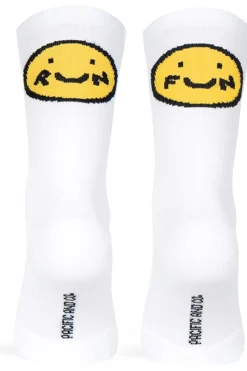 Clearance Pacific and Co Sportsokken Smile Run White
