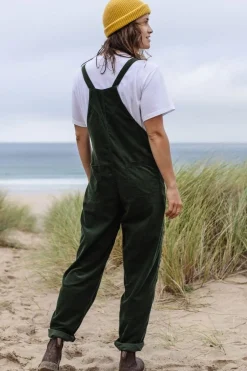 Outlet Passenger Clothing ltd Broek Meadows Cord Dungarees Fir Tree