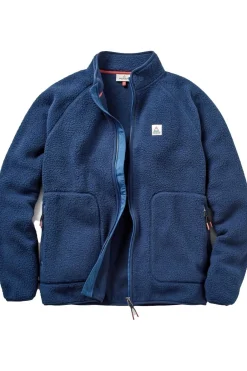 Sale Passenger Clothing ltd Fleece Tripper 2.0 Full Zip Recycled Sherpa Navy