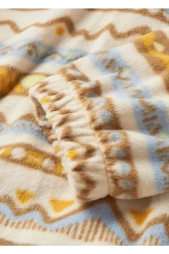 Hot Passenger Clothing ltd Fleece Ayla Recycled Polar 1/4 Zip Mountain Geo Birch