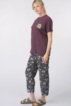 Sale Passenger Clothing ltd T-Shirt Outlook Recycled Cotton Oversized T-Shirt Deep Plum