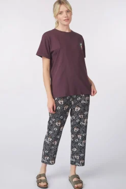 Sale Passenger Clothing ltd T-Shirt Outlook Recycled Cotton Oversized T-Shirt Deep Plum