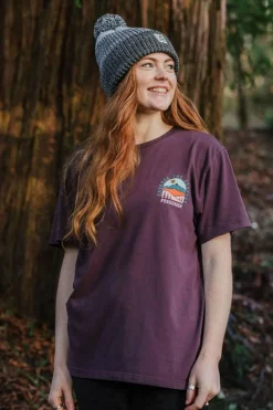 Sale Passenger Clothing ltd T-Shirt Outlook Recycled Cotton Oversized T-Shirt Deep Plum