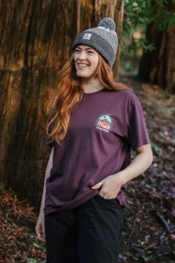 Sale Passenger Clothing ltd T-Shirt Outlook Recycled Cotton Oversized T-Shirt Deep Plum