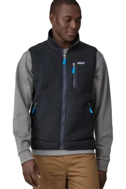 Clearance Patagonia Bodywarmer Retro Pile Vest Pitch Blue W/Endless Blue