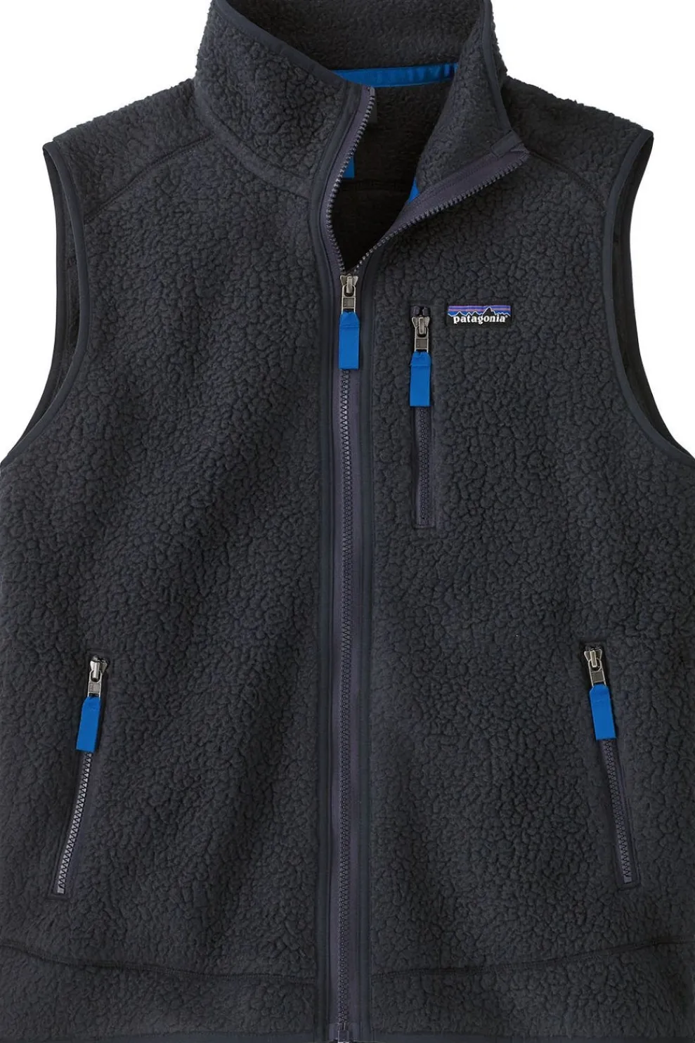 Clearance Patagonia Bodywarmer Retro Pile Vest Pitch Blue W/Endless Blue