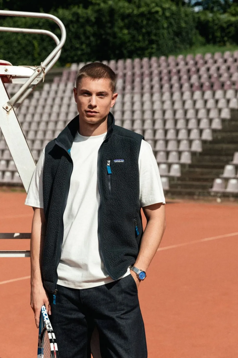 Clearance Patagonia Bodywarmer Retro Pile Vest Pitch Blue W/Endless Blue