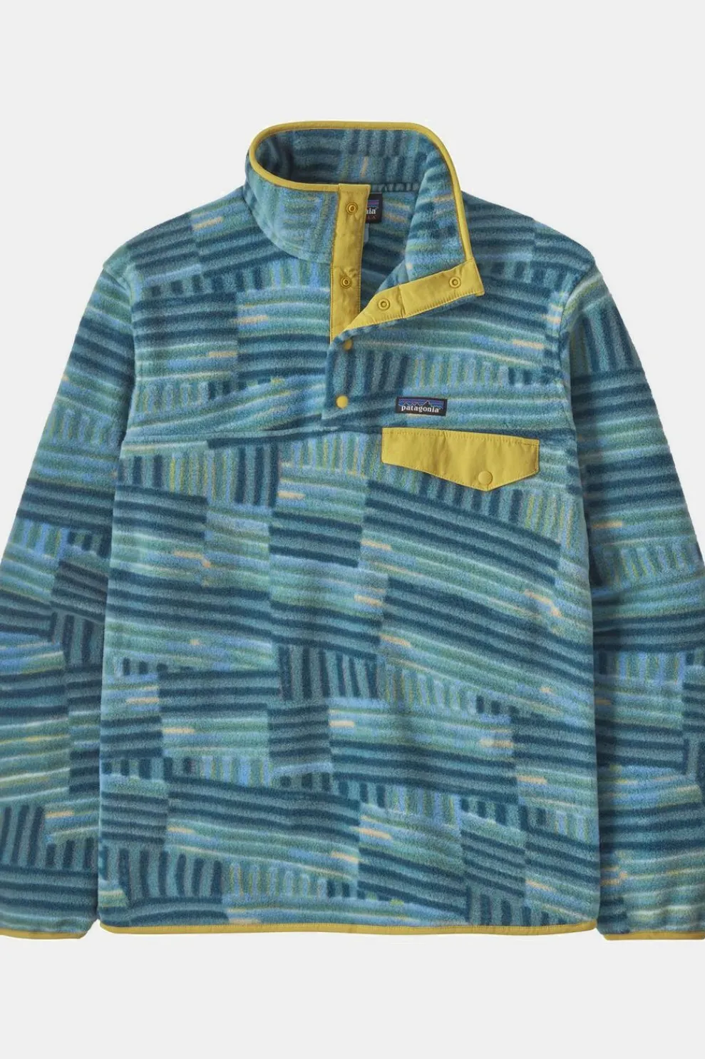 Online Patagonia Fleece Lw Synch Snap-T P/O Quilty Fitz: Wetland Blue