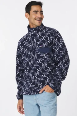 Online Patagonia Fleece Lw Synch Snap-T P/O Synched Flight: New Navy
