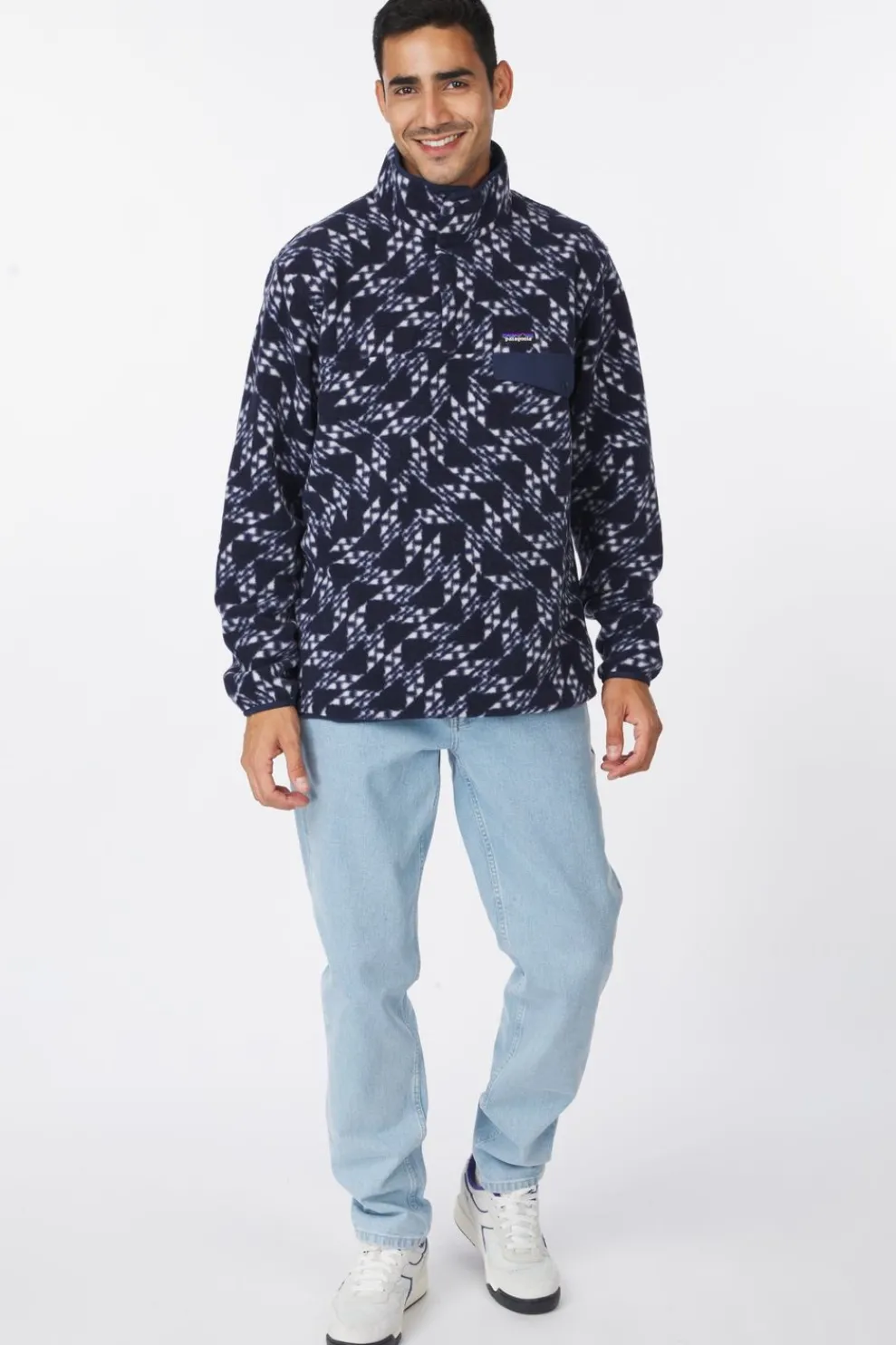 Online Patagonia Fleece Lw Synch Snap-T P/O Synched Flight: New Navy