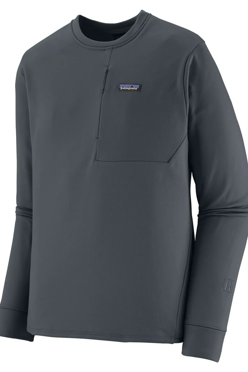 Best Patagonia Fleece M'S R1 Thermal Crew Smolder Blue