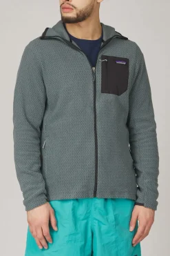 New Patagonia Fleece R1 Air Full-Zip Hoodie Nouveau Green