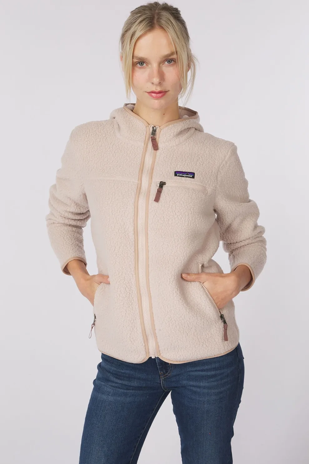 Online Patagonia Fleece Retro Pile Hoodie Shroom Taupe
