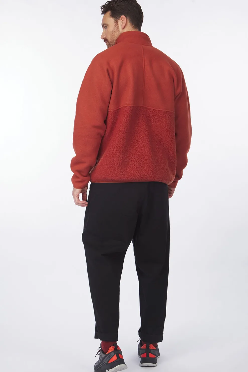 Outlet Patagonia Fleece Retro Pile 1/2 Snap P/O Burnished Red