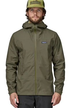 New Patagonia Regenjas M'S Boulder Fork Rain Basin Green