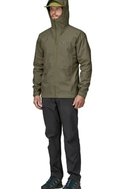 New Patagonia Regenjas M'S Boulder Fork Rain Basin Green