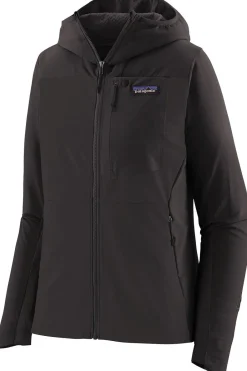 Hot Patagonia Softshell Jas W'S R1 Crossstrata Hoodie Black