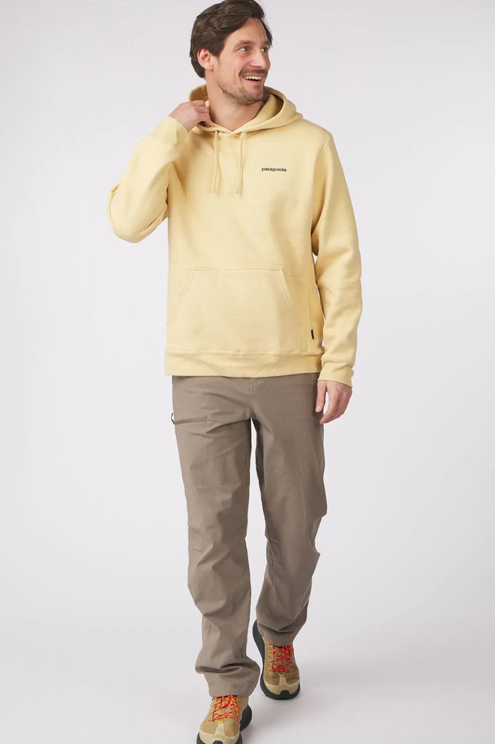 Clearance Patagonia Trui Boardshort Logo Uprisal Hoodie Beeswax Tan