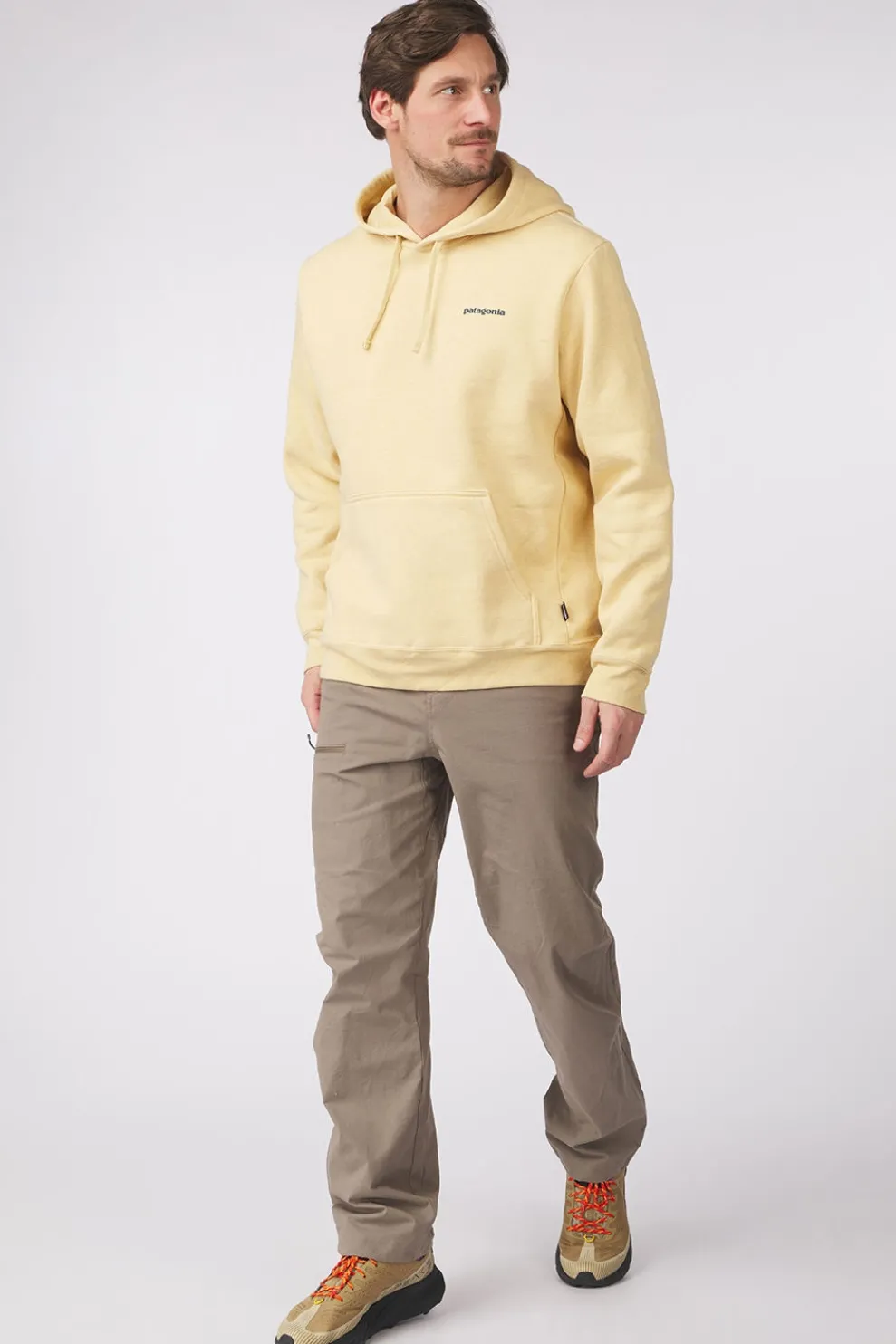 Clearance Patagonia Trui Boardshort Logo Uprisal Hoodie Beeswax Tan