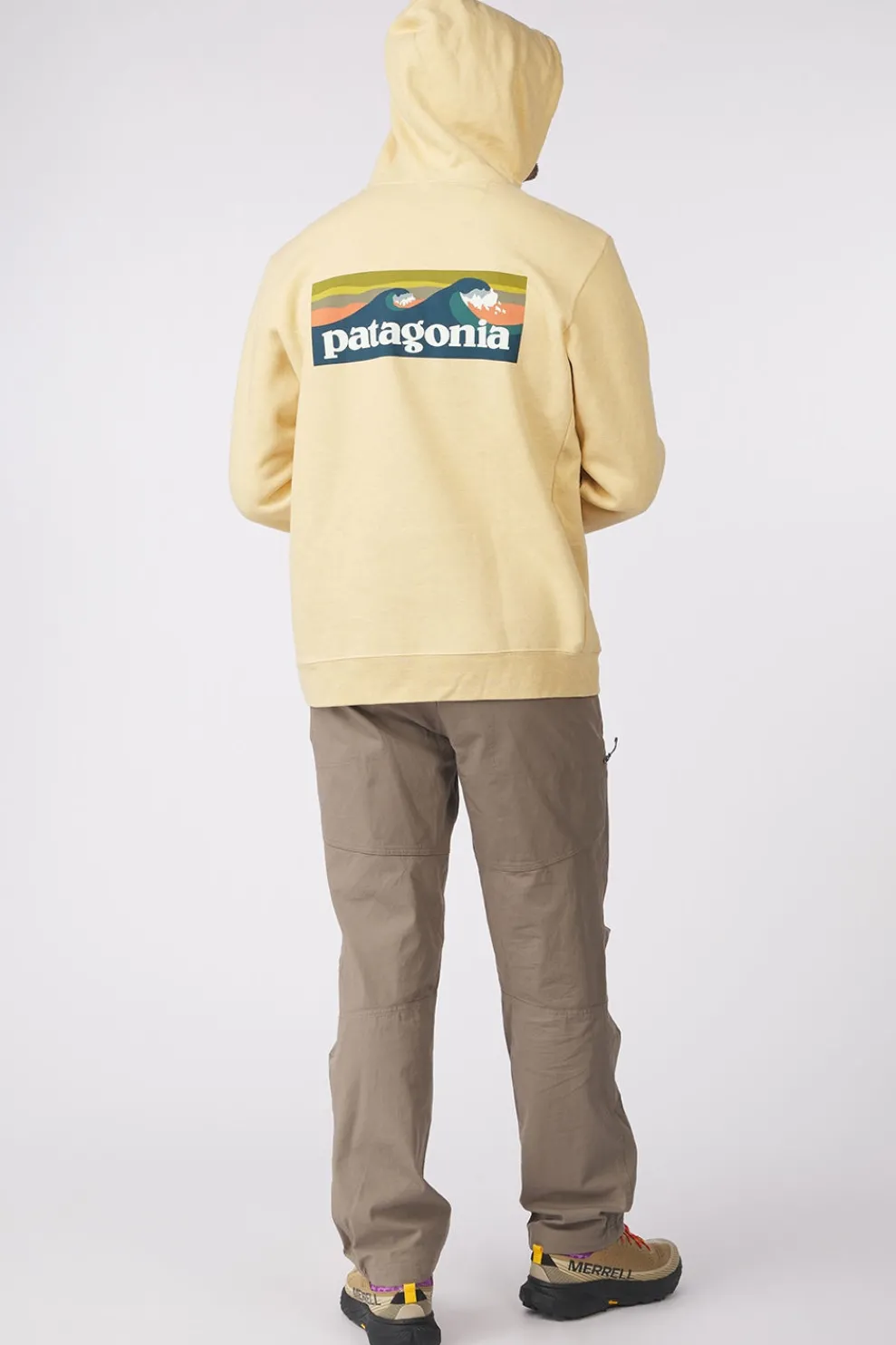 Clearance Patagonia Trui Boardshort Logo Uprisal Hoodie Beeswax Tan