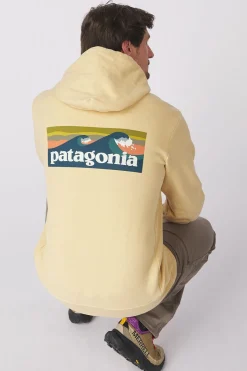 Clearance Patagonia Trui Boardshort Logo Uprisal Hoodie Beeswax Tan