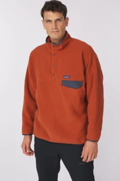 New Patagonia Trui Synch Snap-T P/O Burnished Red