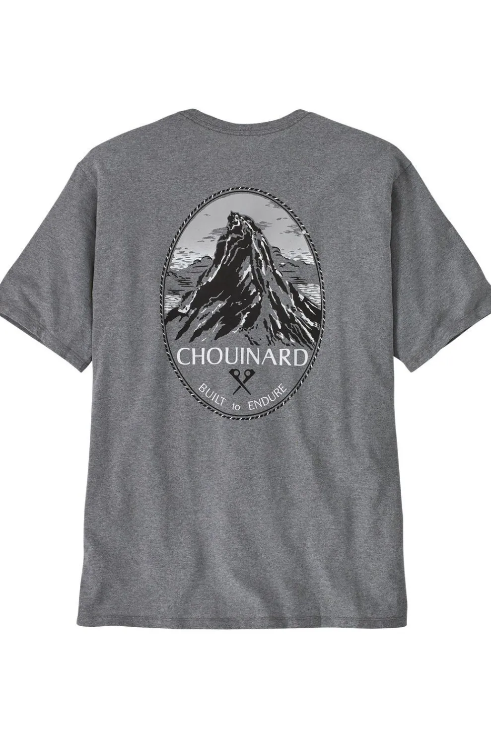 Outlet Patagonia T-Shirt Chouinard Crest Pocket Responsibili-Tee Gravel Heather