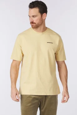 Clearance Patagonia T-Shirt P6 Logo Responsibilitee Beeswax Tan