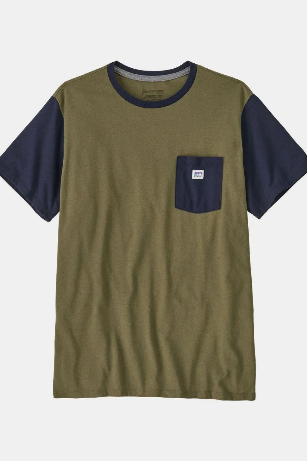 Outlet Patagonia T-Shirt Unisex Shop Sticker Pocket Responsibili-Tee Tent Green
