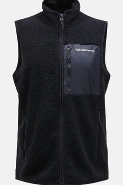Outlet Peak Performance Bodywarmer M Pile Vest Black