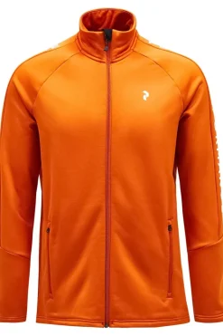 New Peak Performance Fleece M Rider Zip Jacket Gold Flame