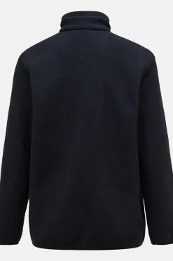 Hot Peak Performance Fleece M Fleece Snap T-Neck Black