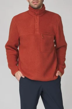 Hot Peak Performance Fleece M Fleece Snap T-Neck Spiced