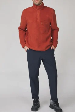 Hot Peak Performance Fleece M Fleece Snap T-Neck Spiced