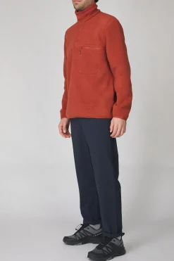 Hot Peak Performance Fleece M Fleece Snap T-Neck Spiced