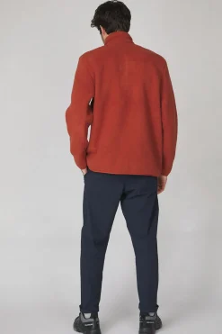 Hot Peak Performance Fleece M Fleece Snap T-Neck Spiced