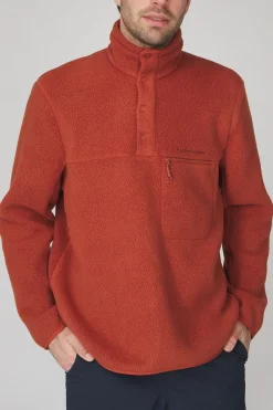 Hot Peak Performance Fleece M Fleece Snap T-Neck Spiced