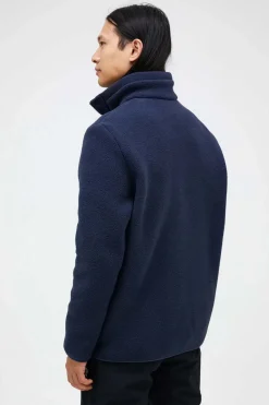 Discount Peak Performance Fleece M Fleece Snap T-Neck Blue Shadow