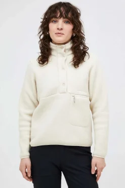 Fashion Peak Performance Fleece W Fleece Snap Cardigan Sand Fog