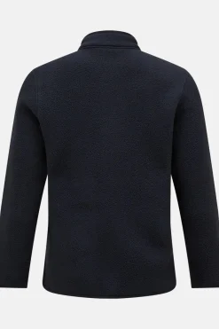 Online Peak Performance Fleece W Fleece Snap Cardigan Blue Shadow