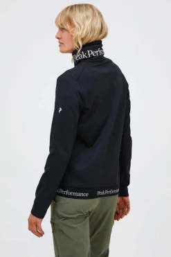 Fashion Peak Performance Fleece W Rider Tech Zip Jacket Black