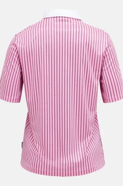 Hot Peak Performance Polo W Graphic Ss Zip Polo Morning Dew