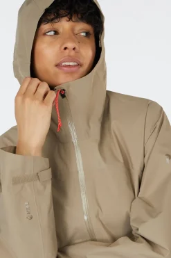 Clearance Peak Performance Regenjas W Treeline Shell Parka Avid Beige