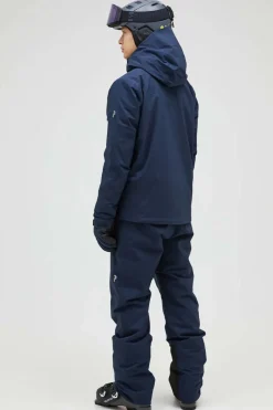 Outlet Peak Performance Ski-Jas M Maroon Jacket Blue Shadow